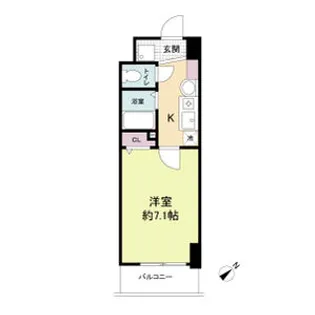 エスリードコート難波ウエスト【1階】の間取り