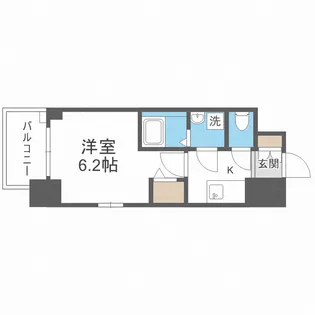 エスリード中之島ザ・コア【9階】の間取り