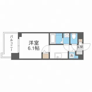 La Douceur桜川【9階】の間取り