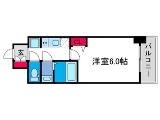 gm難波ウエストD.C.【3階】の間取り