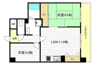 グレース大阪港の間取り