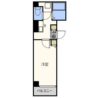 レフィナード恵美須の間取り