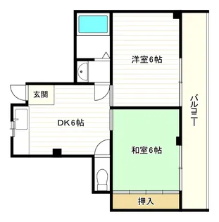 広瀬ハイツの間取り