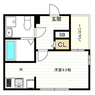 ハーモニーテラス市岡の間取り