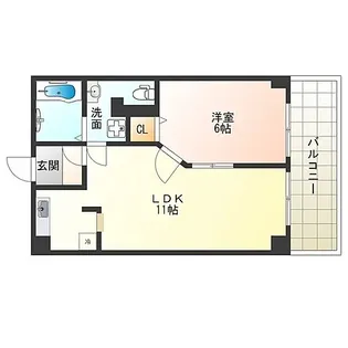 コーポラス翌檜【302号室】の間取り