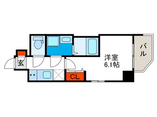 エスリードレジデンス大阪弁天町【10階】の間取り