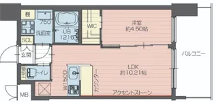 プレジオ大正【4階】の間取り
