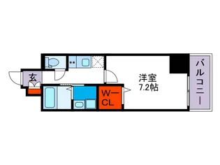 セオリー大阪ルチア【8階】の間取り