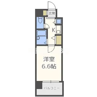 エスティライフ難波西【11階】の間取り