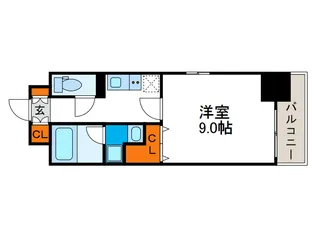 COCORO-WEST【6階】の間取り