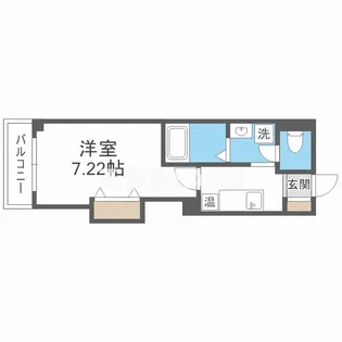 みおつくし春日出【207号室】の間取り