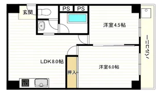 コーポラス翌檜【1階】の間取り