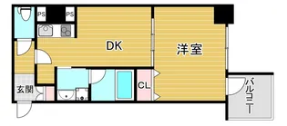 サムティ難波グレイス【11階】の間取り