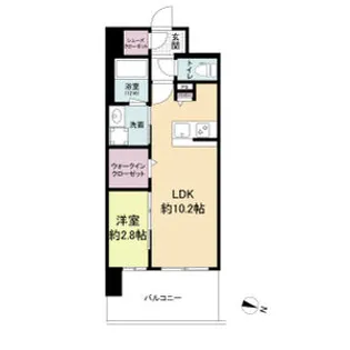 リヴェント難波サウス【5階】の間取り