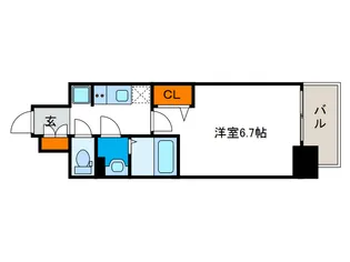 プレサンスOSAKADOMECITYビーツ【5階】の間取り