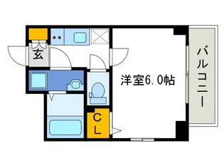 エスリード大阪ドームCERCA【10階】の間取り