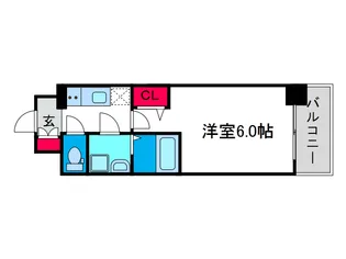 エスリード中之島ザ・コア【2階】の間取り