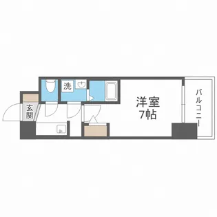 S-RESIDENCE難波大国町Tres【10階】の間取り