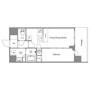 スプランディッド難波キャトル【4階】の間取り