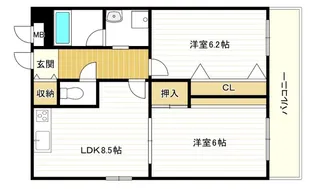イルプリモ桜川の間取り