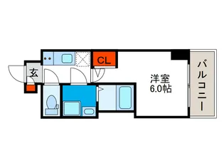エスリードレジデンス大阪弁天町【7階】の間取り