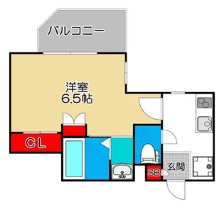 セレニテ難波グランデシュッド【2階】の間取り