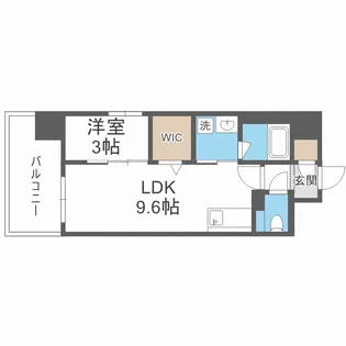 リヴェント難波サウス【3階】の間取り