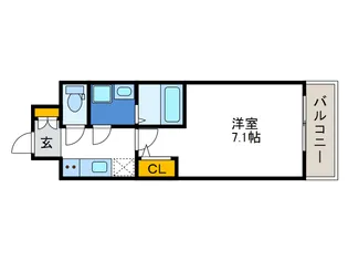 S-FORT大正リヴィエール【7階】の間取り