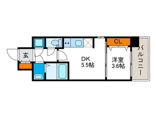 レジュールアッシュウエストレジスの間取り