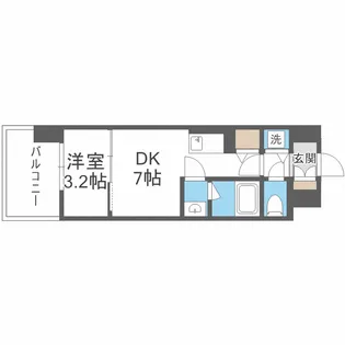 リヴェント難波サウス【6階】の間取り
