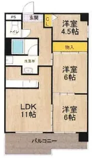 テンフォーティ【6階】の間取り