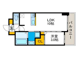 セレニテ桜川駅前プリエ【14階】の間取り