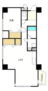 アルボール西道頓堀【3階】の間取り