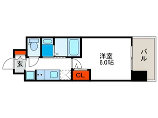 エステムコート大阪WESTⅡ【9階】の間取り