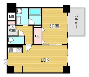 サムティ難波グレイス【10階】の間取り