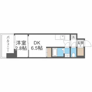 セレニテ難波グランデノール【11階】の間取り