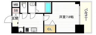 ソルテラス大阪BAY STATION SIDE【5階】の間取り