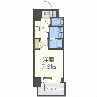 レオンコンフォート大阪ドームシティの間取り