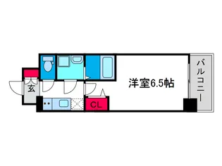 エスリード中之島ザコア【4階】の間取り