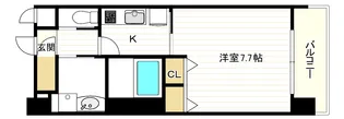 フレンシアノイエ難波南【15階】の間取り