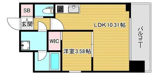 プレジオ弁天町ASIAN【5階】の間取り