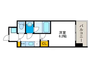 スプランディッド難波【6階】の間取り