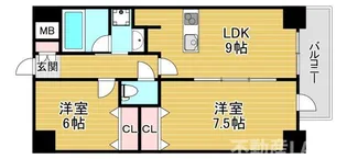 BGC難波タワー【3階】の間取り