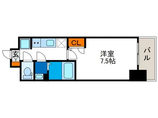 ファステート難波WESTディオン【2階】の間取り