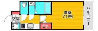 S-RESIDENCEドーム前千代崎【6階】の間取り