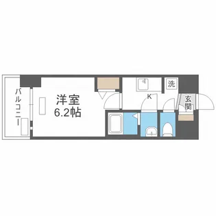 プレサンス難波インフィニティ【5階】の間取り