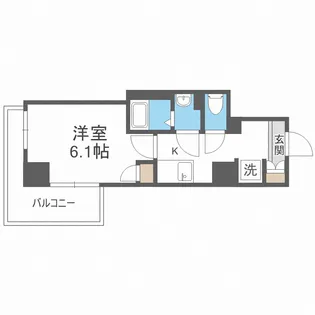 エスカーサ大阪WEST九条駅前の間取り
