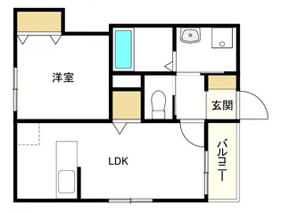 ジェイドパレス千島【1階】の間取り