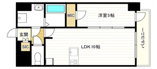 プレサンス大国町ラヴェニール【3階】の間取り
