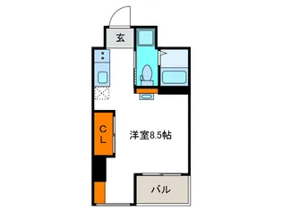 レオンコンフォート弁天町の間取り
